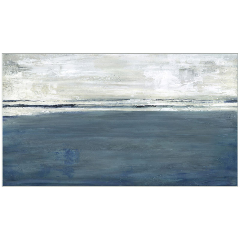 Bleu océan - reproduction de cadre flottant sur toile