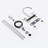 8 Inch Stainless steel 2-Handle Brushed Nickel Kitchen Faucet with Pull Out SideSprayer