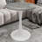 Marble-Top Round Side Table With Tapered Pedestal Base (Table Only)-896189680-896189645