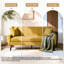 Davey Upholstered Linen Blend Square Arm Loveseat-1362757591