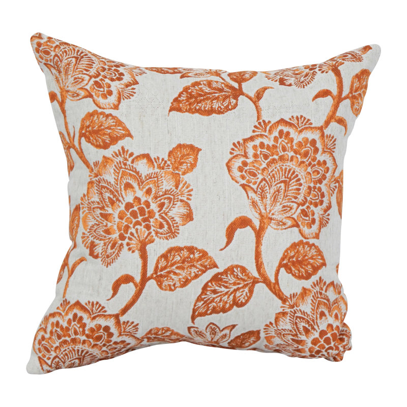 Floral Reversible Throw Pillow