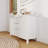 Wood Storage Sideboard With Three-Dimensional Relief Striping Doors,47'',Adjustable Shelves And Drawers,Modern Minimalist Style-1908180154