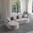 2-piece L-shaped Sectional Sofa With Curved Design And Left-facing Chaise-1928411183
