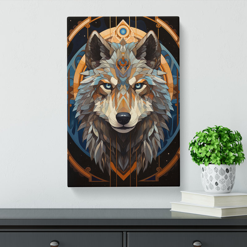 Wolf - No Frame Print, 50cm H x 35cm W x 3cm D