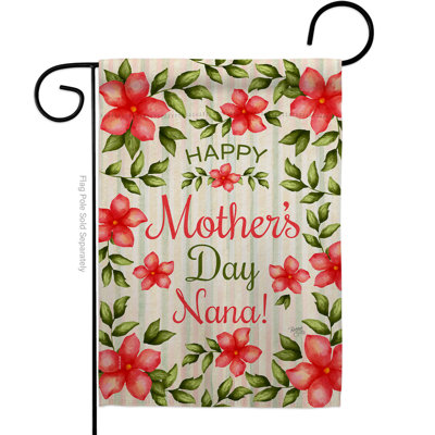 Ayrion Double Sided 18.5'' H x 13'' W Polyester Mother's Day Garden Flag