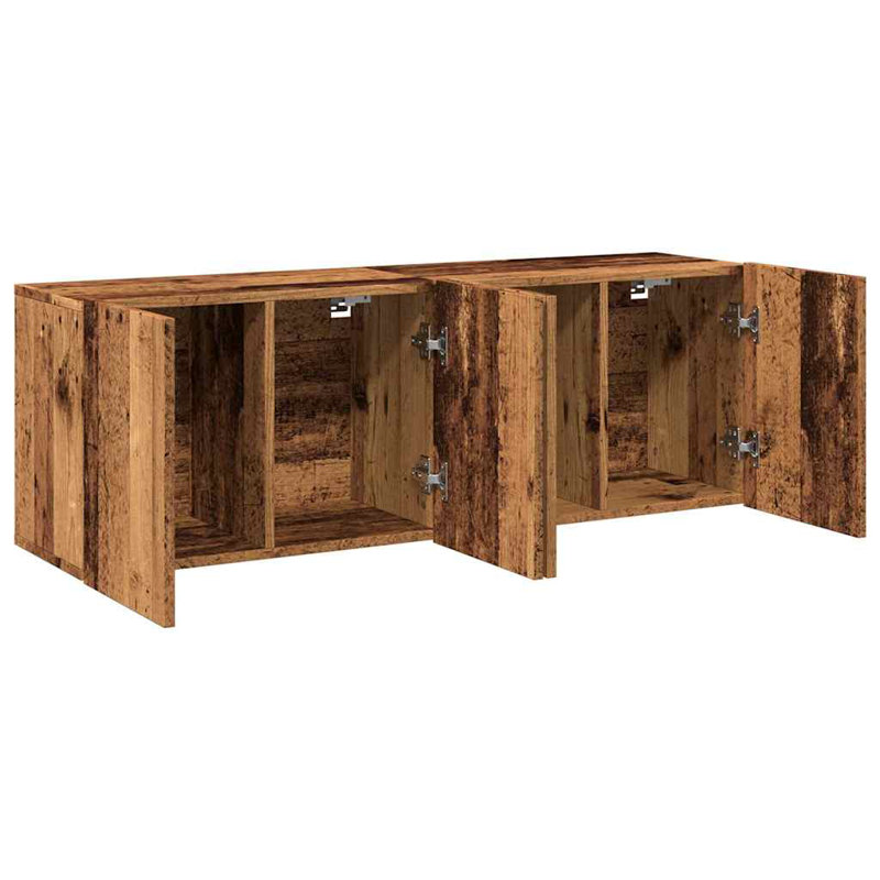 Atravion Unfinished TV Stand, Old Wood, 60cm