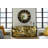 Circular Cracked Mirror, Black & Gold