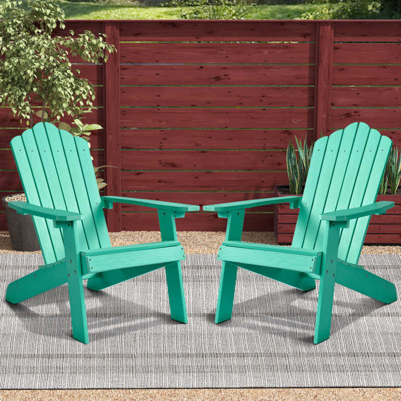 Mauckport Outdoor Adirondack Chair, Green, 2