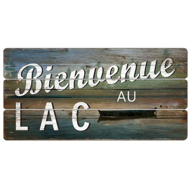 Panneau «Bienvenue au lac»