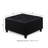Black Faux Leather Storage With Construction And Space Robust Frame Option