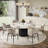 59" Round Marble Dining Table for 6-8 People-133376763