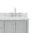 Cambridge 67'' Double Bathroom Vanity with Carrara Marble Top-90865075