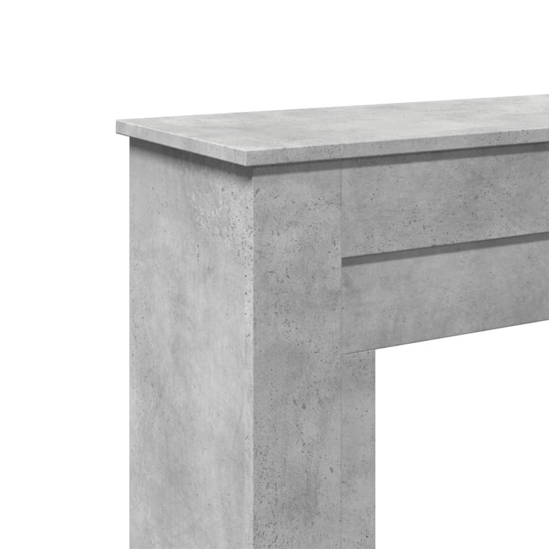 Fireplace Surround 30 Cm Engineered Wood, 90cm H x 90cm W x 30cm D, Concrete Grey
