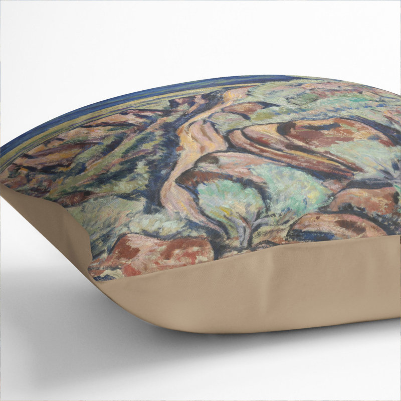 Landscape, New Mexico Scatter Cushion with Filling, 55cm H x 55cm W x 20cm D, Stone