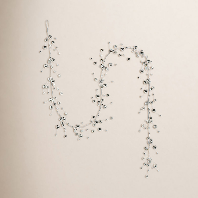 Ensemble de 2 guirlandes de perles brillantes 6 pi