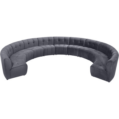 Jedson Velvet Sectional Symmetrical