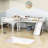 Esteri Twin Size L-Shaped Loft Bed, Wood Loft Bed with Slide-326534247