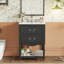 Meuble-lavabo 24 po avec lavabo en céramique, armoire de salle de bain avec deux tiroirs à fermeture en douceur et une tablette ouverte-126233966