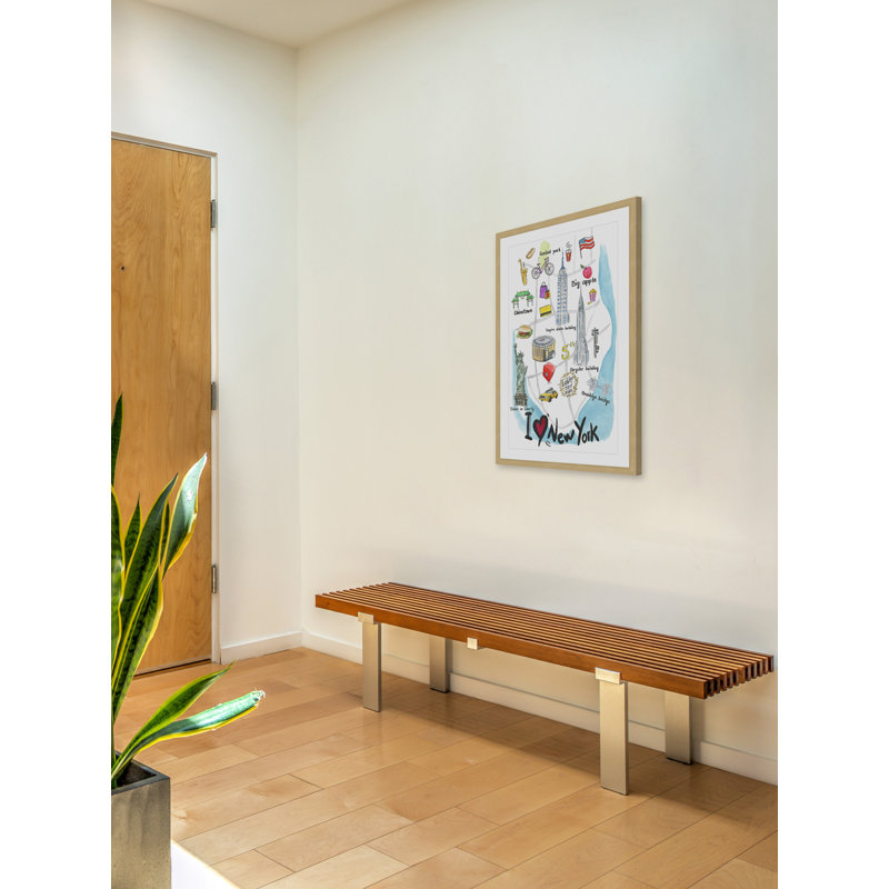 I Love NY - Single Picture Frame Print, 91 cm H x 61 cm W