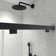 North American Frameless Double Sliding Matte Black Shower Door With Adjustable Soft Closing Function 8Mm Tempered Glass With Nano Easy Cleaning And Stick Explosion-Proof Menbrance
