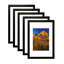 Cadres photo en PVC, cadres photo muraux avec verre HD et carton, ensemble de 5-770653869