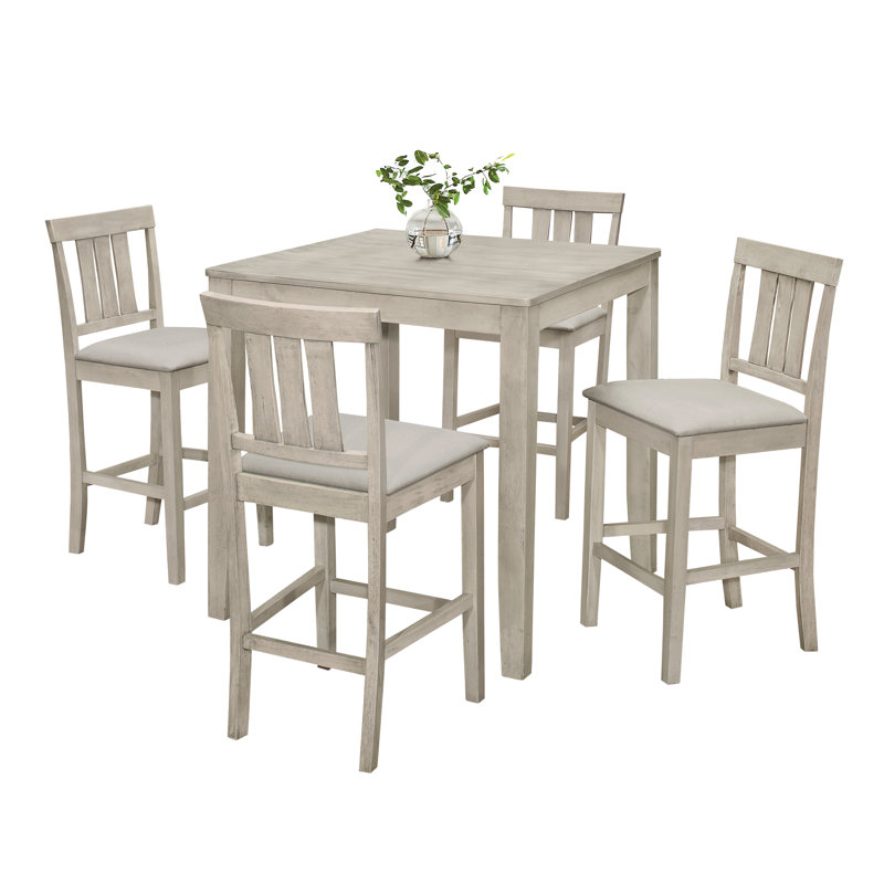 Ensemble repas à hauteur de comptoir pour 4 personnes