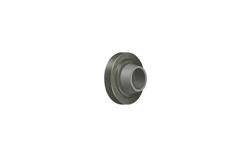 Pare-chocs encastré Deltana WB238U15A de 2 3/8 po de diamètre en nickel antique, Nickel antique