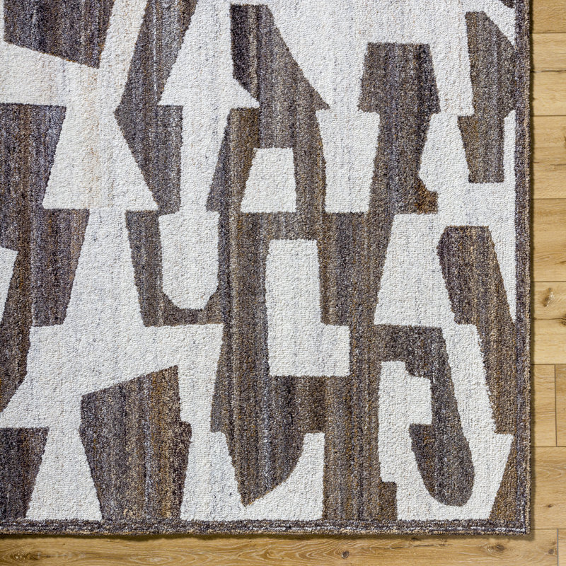 Tapis fait à la main Meurig, Rectangle 9 pi x 12 pi