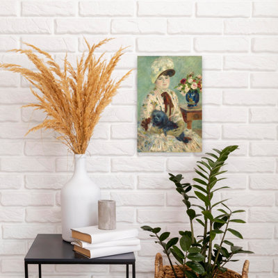 Mlle Charlotte Berthier, 1883 impressionniste contemporain chien Portrait Wall Art Print