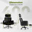 Big and Tall Criss Cross Office Chair with Armrests & Wheels, Comfy Velvet Vanity Chair, Ergonomic Executive Gaming Computer Chairs with Foot Rest, Wide Seat Reclining Desk Chair-143689612