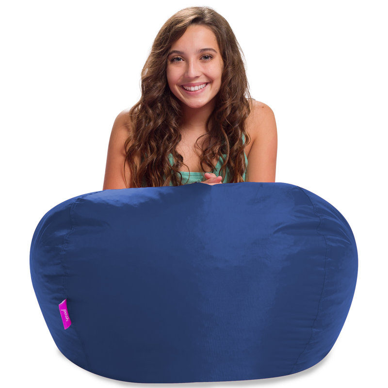 Bean Bag Chair Round Structured Seat for Toddlers and Kids, Comfy Chair for Gaming, Reading, and Watching TV, 100in Round Classic Chair, Multiple Colors and Fabrics