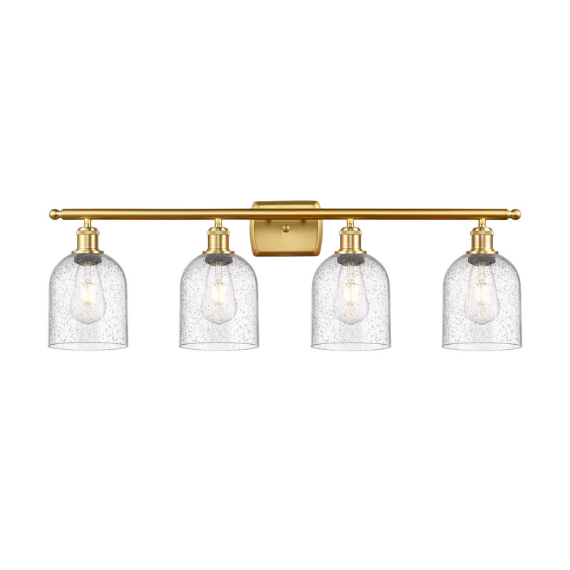 Anacaren 4 - Light Dimmable Vanity Light, Satin Gold, Seedy