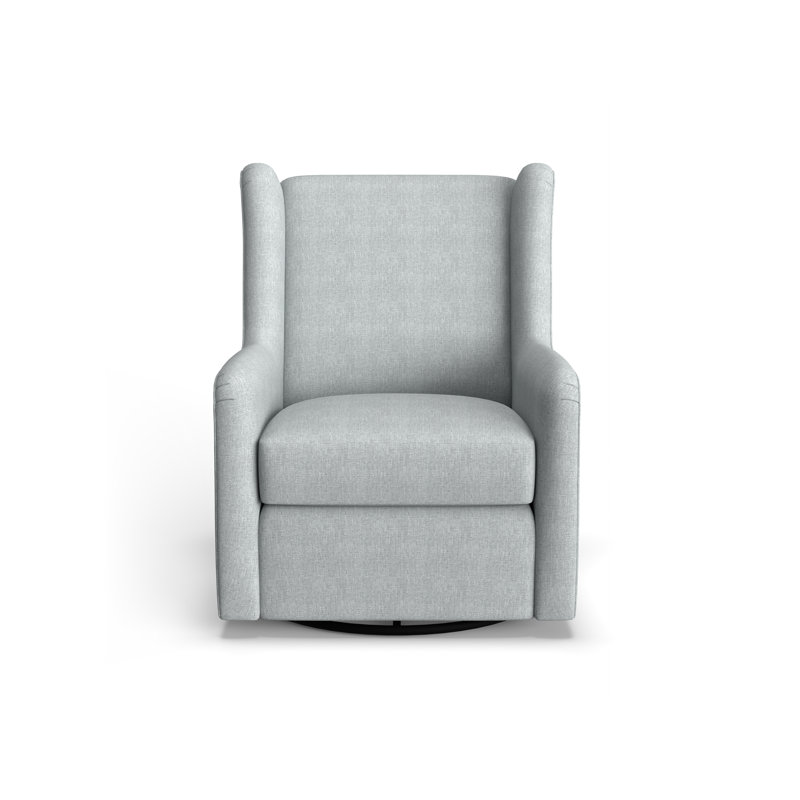 Fauteuil oscillant pivotant Miranda, Tissu performance gris colombe
