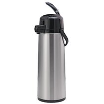 Glass Liner Double Walled Large Vacuum Flask,Water Thermos,Thermal Coffee  Carafe, Lever-Action Airpot, 48 Hour Heat Retention, Perfect For Camping