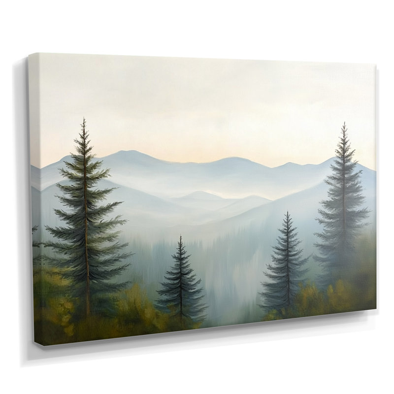 Mountain Mist Utah - Utah, impression d'art mural, H 12 po x l 20 po, Toile tendue, Ne s’applique pas