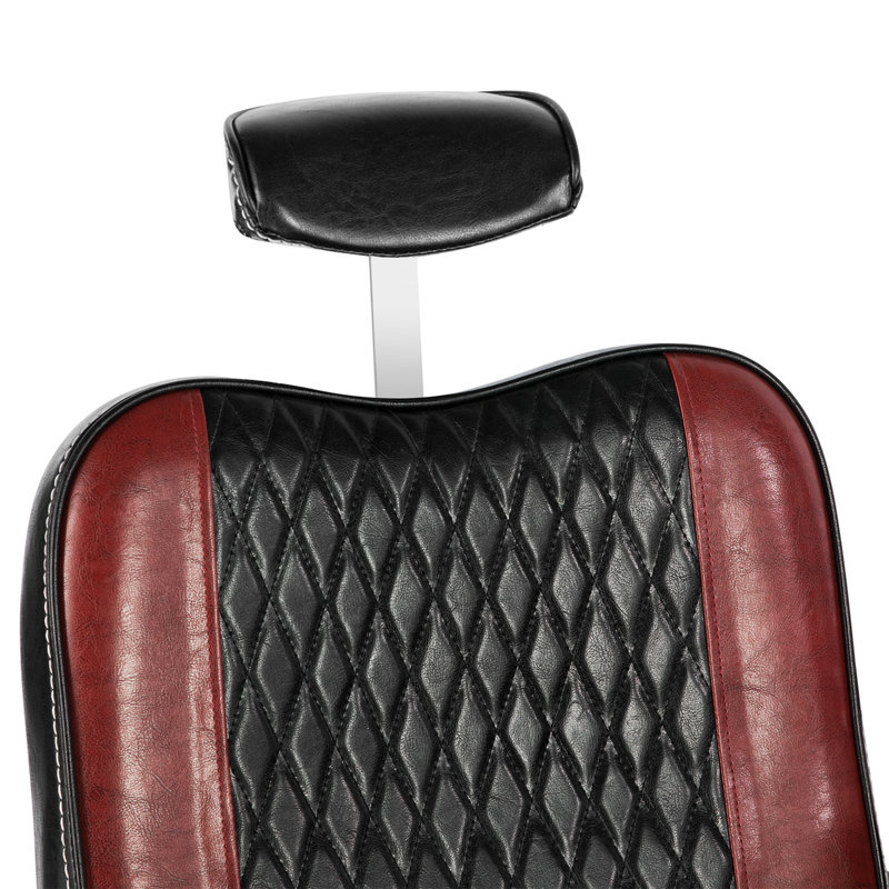 Fauteuil de barbier Levant, Noir / rouge