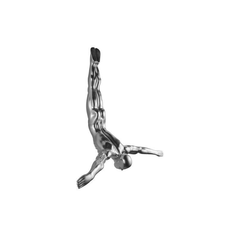 Aubreana Sculpture Facing the Water, Silver