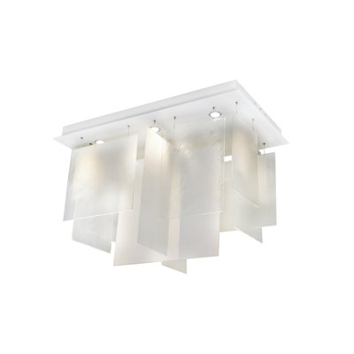 Plissé 6 - Light Glass Chandelier