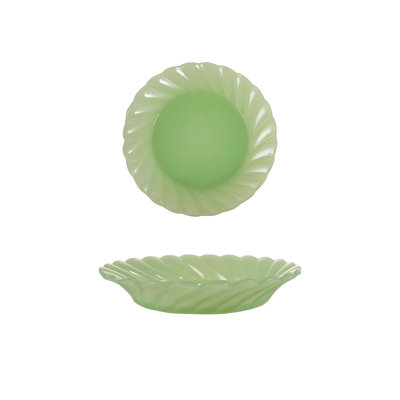 Bol à piédestal en verre pressé Verde
