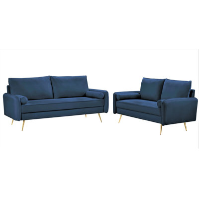 2 - Piece Velvet Living Room Set
