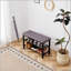 Banc à chaussures, banc de rangement, banc d'entrée avec coussin, tablette à chaussures avec siège, peu encombrant, style moderne, pour le salon, la chambre à coucher, le couloir