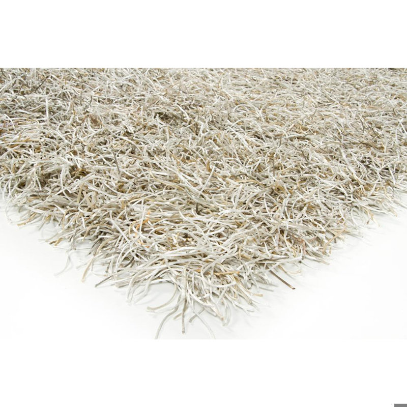 Tapis tissé à la main Arae Authentic tissé à la main crème, ivoire, or pâle, beige et argent, Rectangle 5 pi x 7 pi