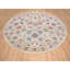 14'x14' Colourful Tebraz Vase Silk With Wool Hand Knotted Round Rug ED905CC167A64D5F83EAF9A7D72A6164