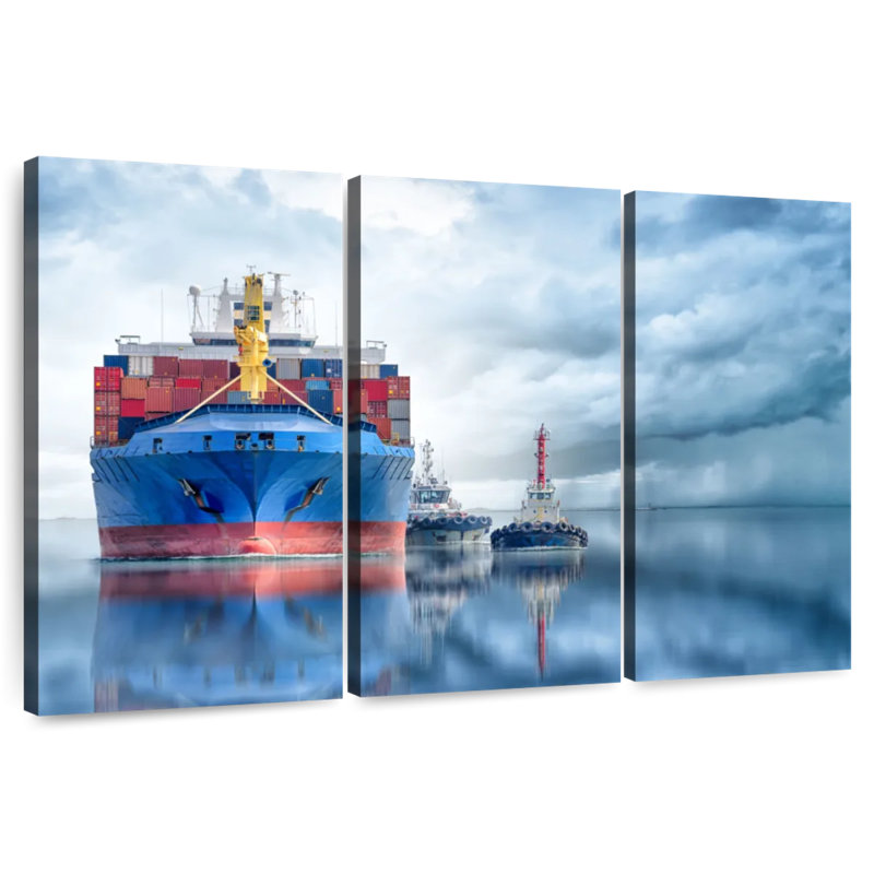 Mehar Container Cargo Ship, 24" H x 38" W