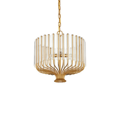 3 - Light Glass LED Chandelier