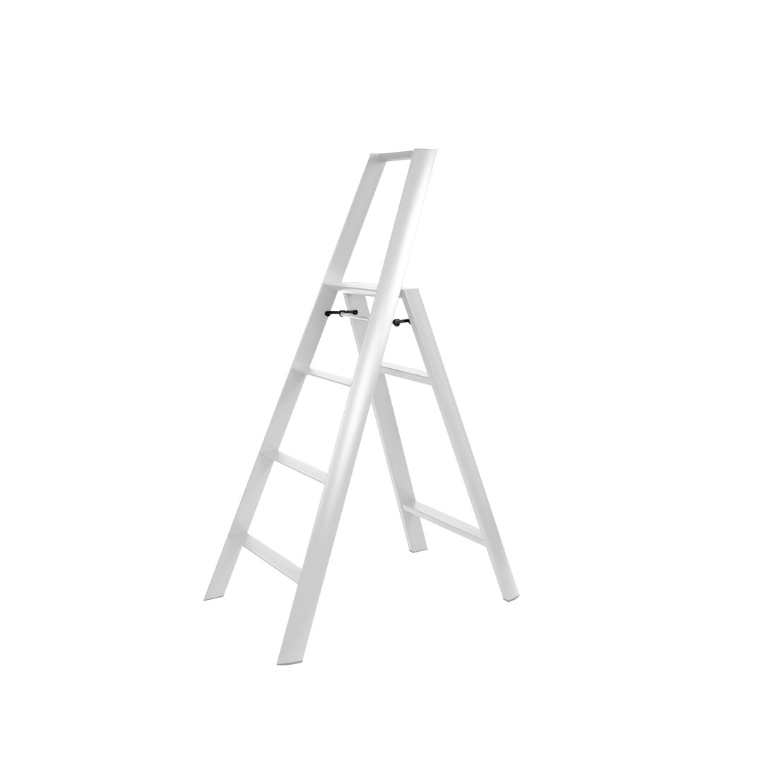 lucano 4 - Step Aluminum Lightweight Folding Step Stool Hasegawa Ladders 