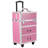 4 Tier Lockable Cosmetic Makeup Train Case with... - Plastic - 1 Piece - Storage Box - Red - 4-Layer Design