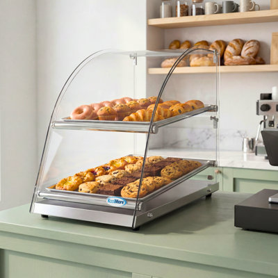 Vitrine de comptoir commerciale à 2 niveaux Koolmore DC-2CN