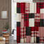 Plaid Cotton Shower Curtain (Tan)-452946528
