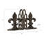 Serre-livres décoratifs en métal Fleur de Lis-1151894894